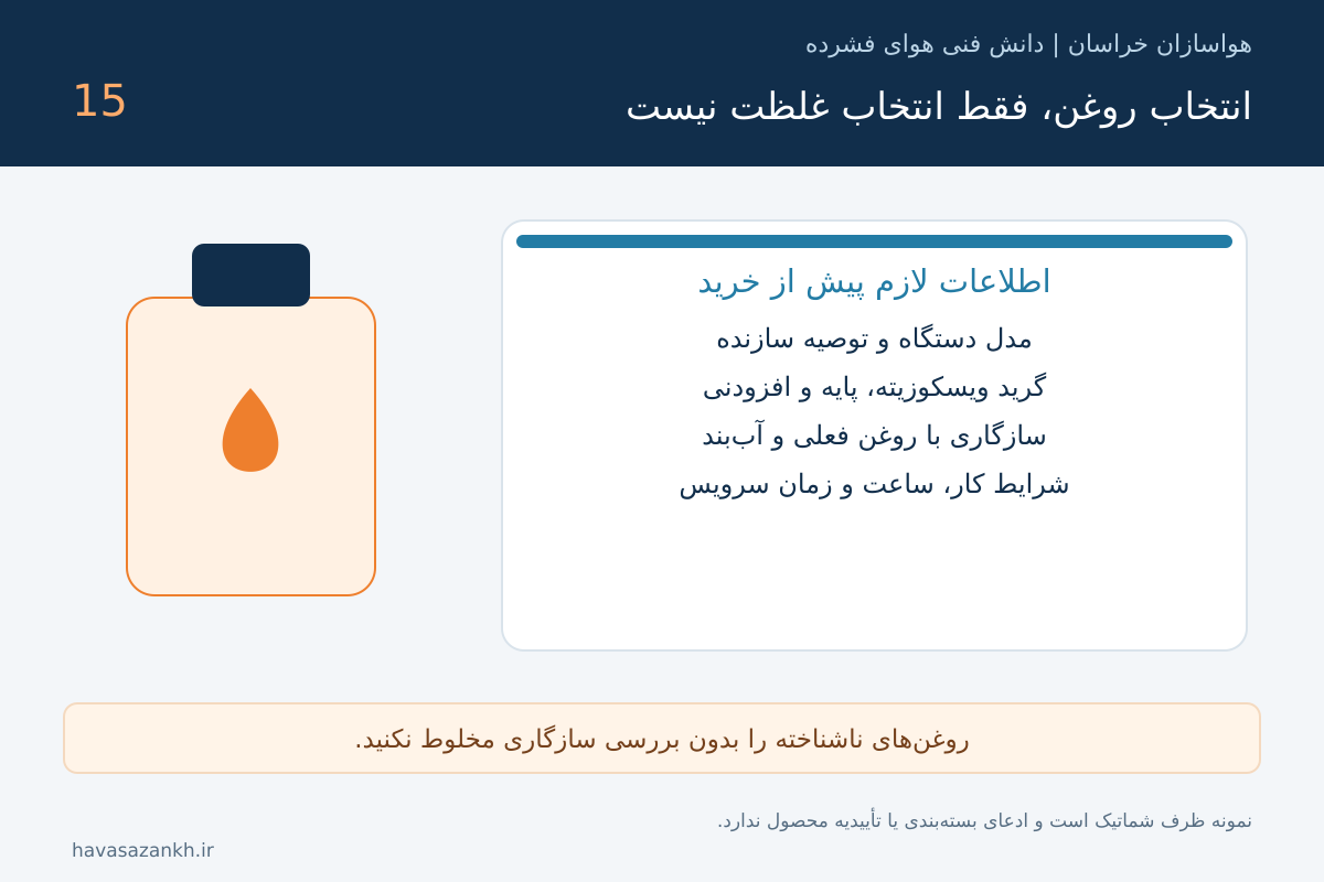 روغن کمپرسور اسکرو و پیستونی؛ انتخاب گرید و زمان تعویض